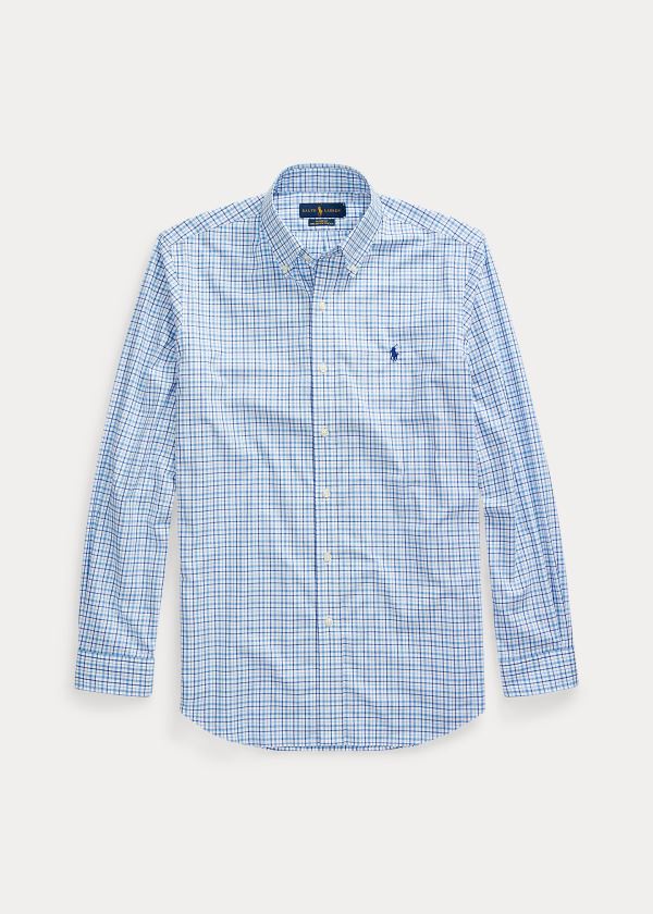 Camisa Polo Ralph Lauren Hombre Azules / Blancos - Plaid Poplin - ZOWSG2835